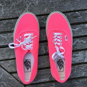 Neon Pink Vans (Men’s 7, Women’s 8.5)